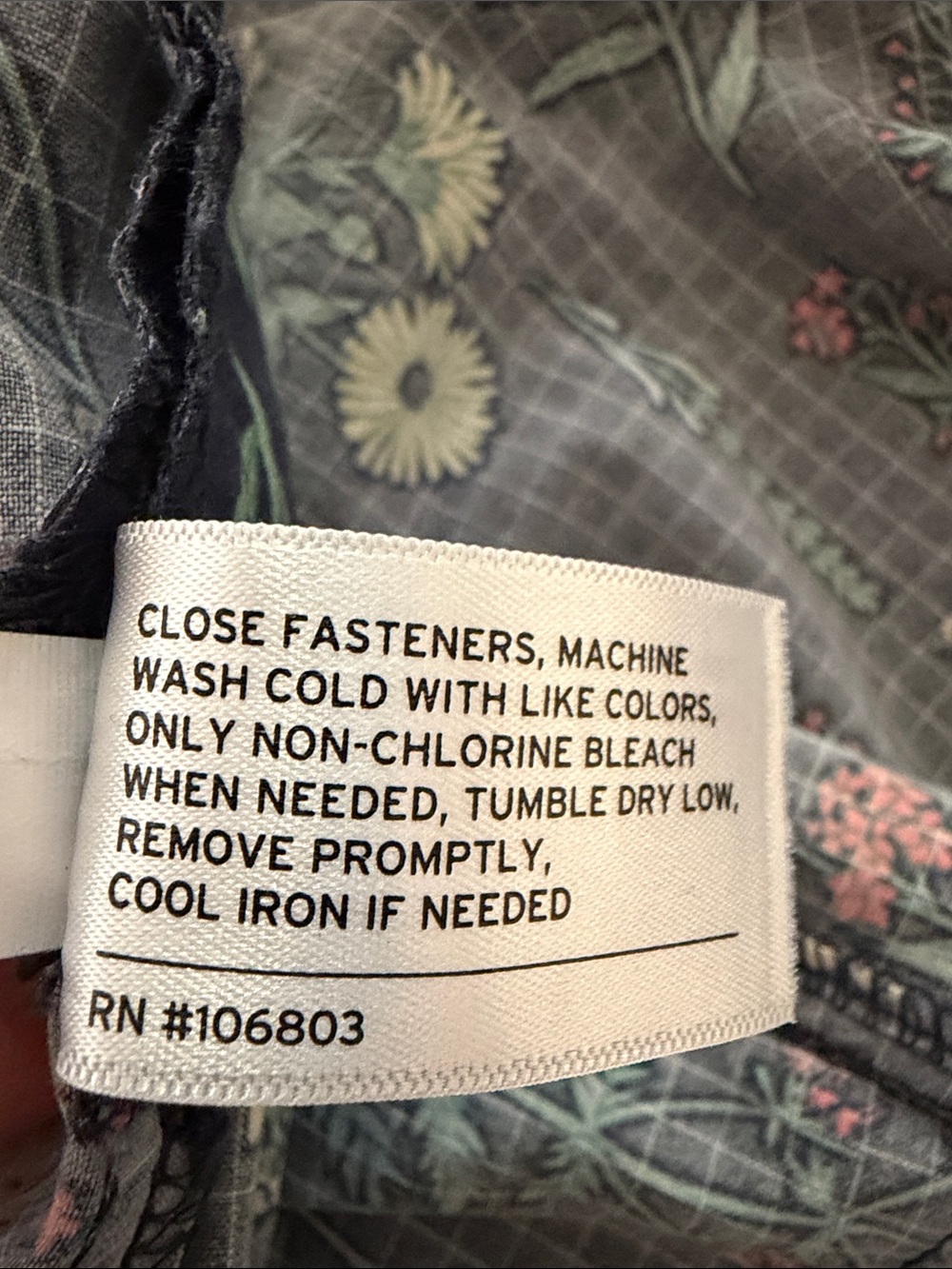 Duluth Trading Co. Wildflower Print Overalls XXL x 29 Navy Botanical Cottagecore - Picture 8 of 9
